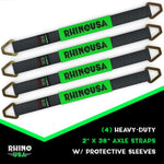 Load image into Gallery viewer, 2" x 3' Axle Tie-Down Straps Set (4 PACK)