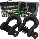 Load image into Gallery viewer, 3/4" D-RING SHACKLE SET, (2-PACK) GLOSS BLACK