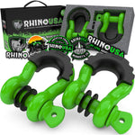 Load image into Gallery viewer, 3/4" D-RING SHACKLE SET (2-PACK) GLOSS GREEN
