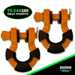 Load image into Gallery viewer, 8T SUPER SHACKLE 2-PACK (ORANGE)