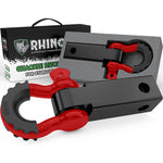 Load image into Gallery viewer, SHACKLE HITCH RECEIVER W/ D-RING (RED)