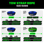 Load image into Gallery viewer, RECOVERY TOW STRAP 3INX30FT (BLUE)