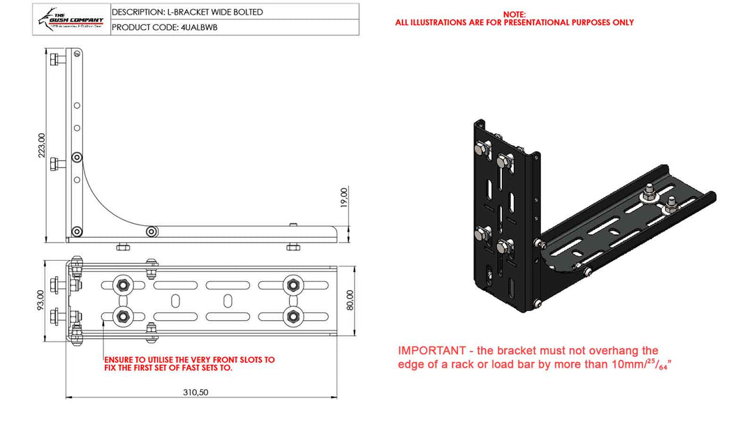 Awning Heavy Duty L Bracket