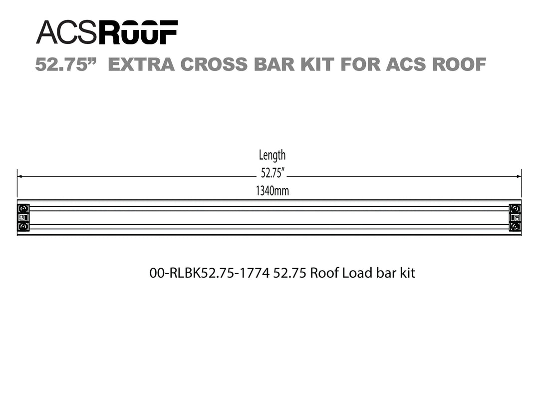 ACS ROOF PLATFORM RACK -  Extra Load Bar Kit