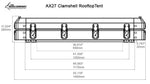 Load image into Gallery viewer, AX27 Clamshell Rooftop Tent
