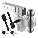 Load image into Gallery viewer, 6IN HEAVY DUTY DROP HITCH - 2IN (SILVER)
