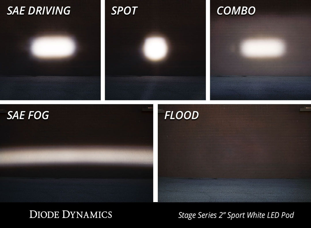 C2 1.0 SAE/DOT White Sport Combo ABL (pair)