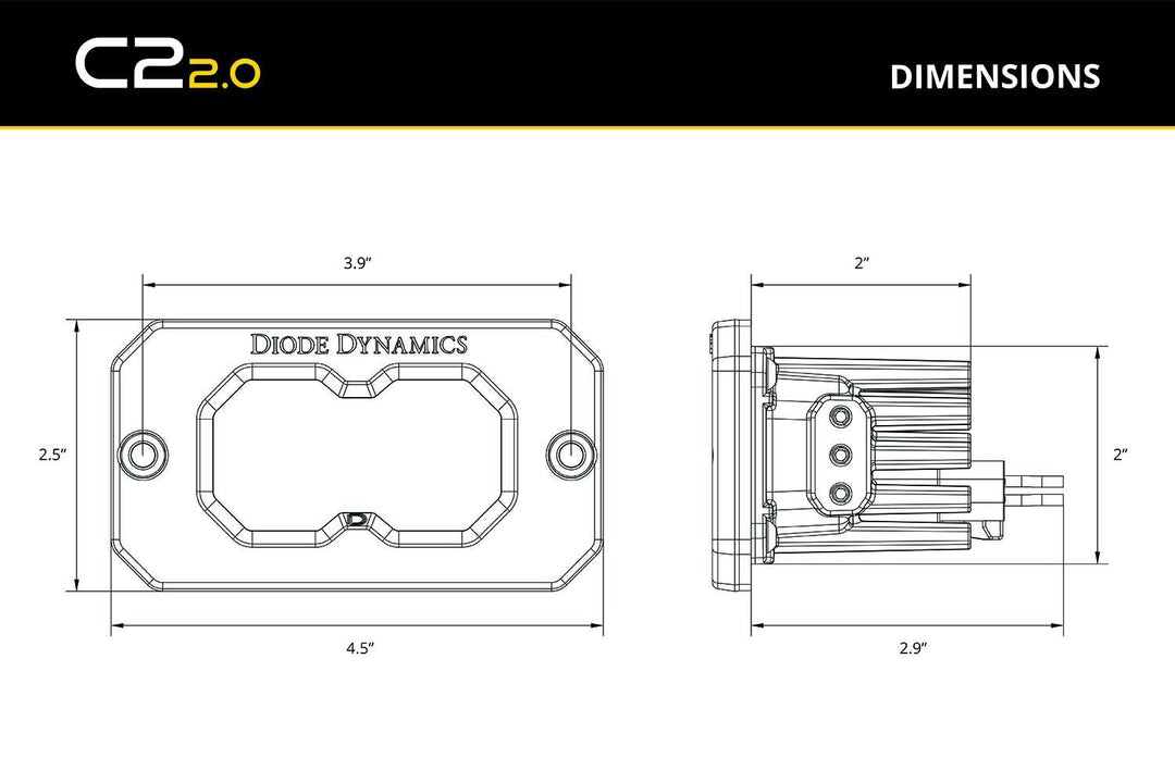 Stage Series Flush Mount Reverse Light Kit