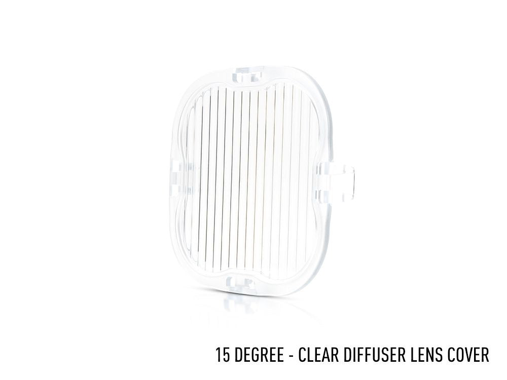 15° half reeded lens