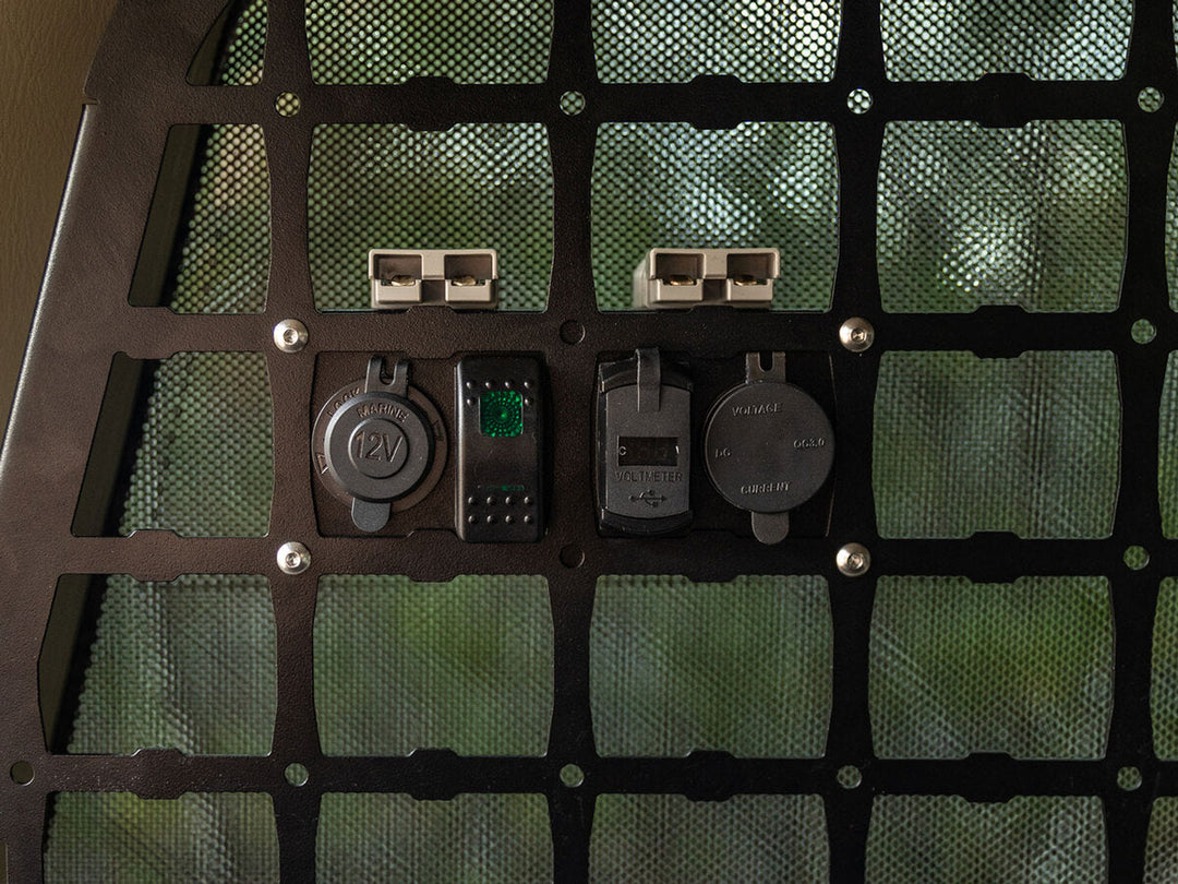 12V Electrical Panel to suit KAON Molle Mesh (Panel Only)