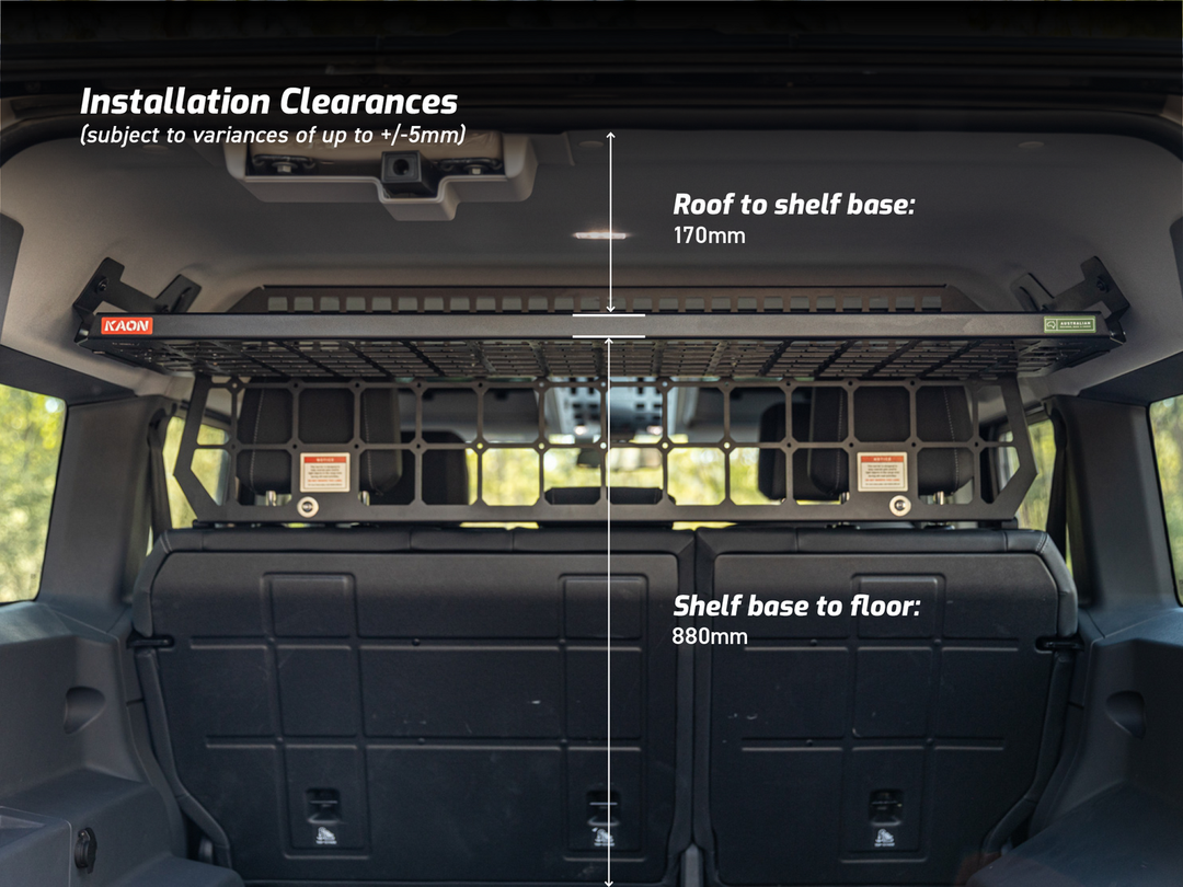 Standalone Rear Roof Shelf Ineos Grenadier