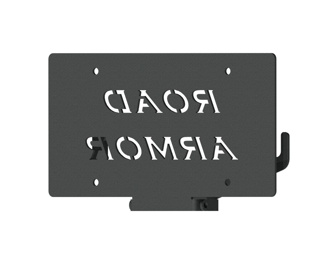 Common Bumper License Plate Mount | 1.5" Offset Fairlead - Texture Black