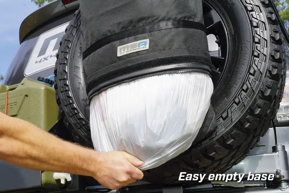 Rear Wheel Rubbish Bin