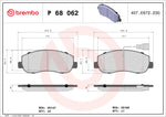 Load image into Gallery viewer, Prime Brake Pads P 68 062
