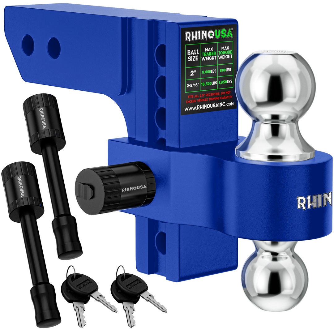 6IN HEAVY DUTY DROP HITCH - 2IN (BLUE)