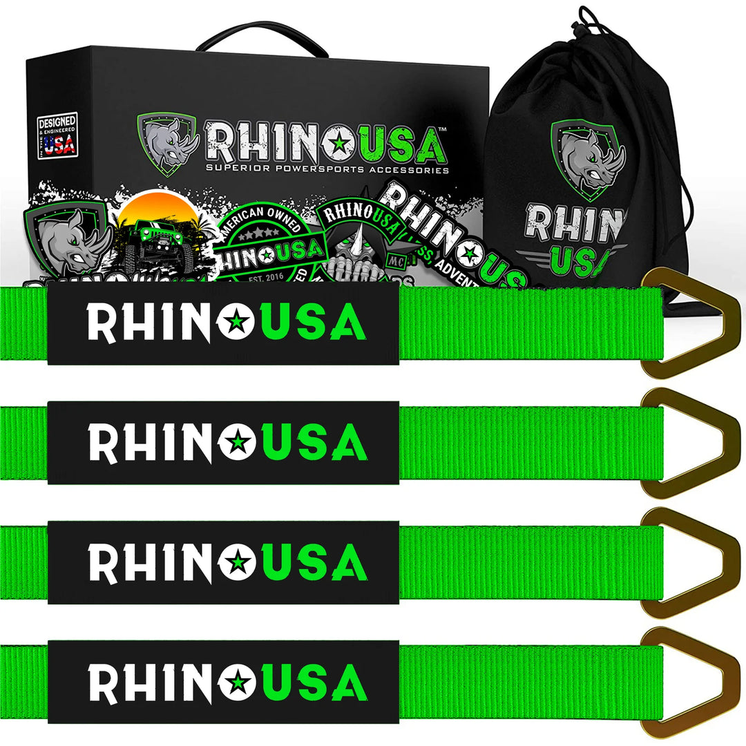 2" x 3' Axle Tie-Down Straps Set (4 PACK)