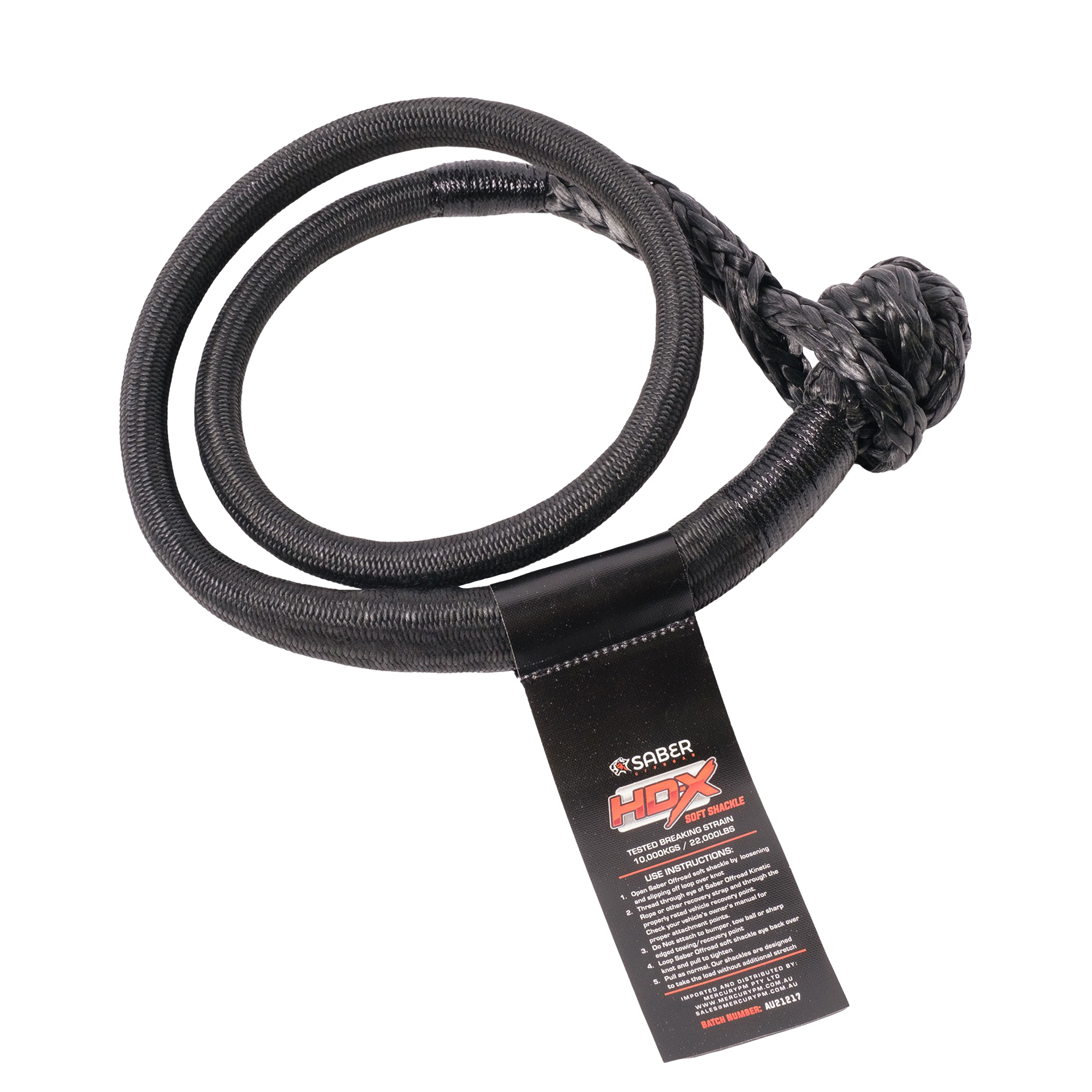 SaberPro HDX Technora Bound Soft Shackle - 10,000KG - Long