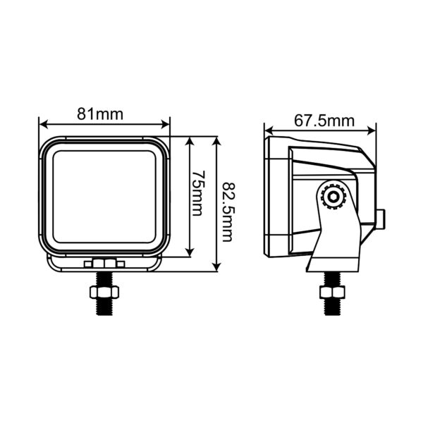 3.2" Work Light - Flood Beam - Image 7
