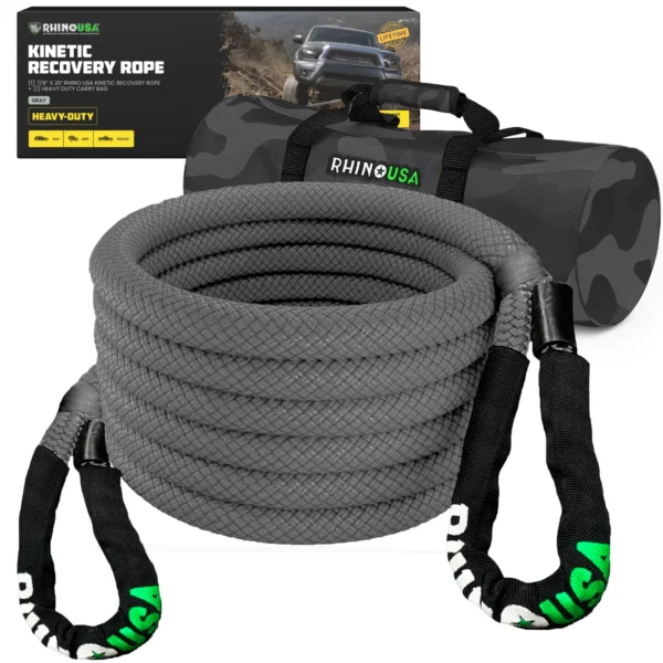 Kinetic Energy Recovery Rope (Gray) - 7/8" x 20'