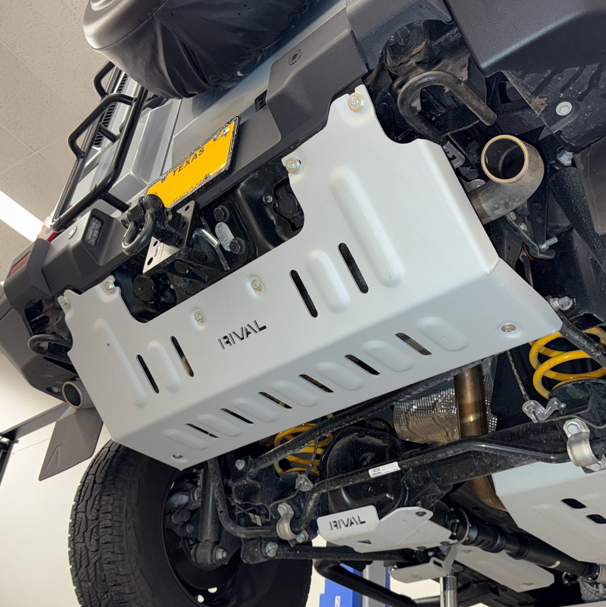 RIVAL Aluminum Exhaust Skid Plate Ineos Grenadier - Image 3