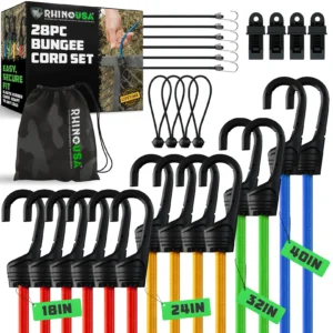 28 Piece Bungee Cord Set