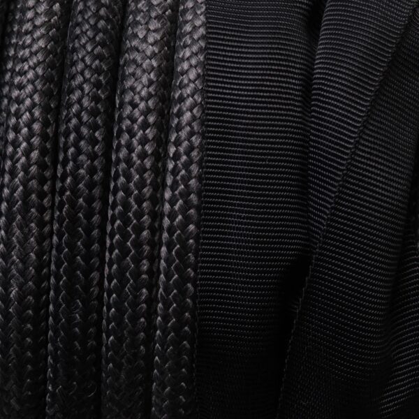 Saber Double Braided Winch Rope - 30M - 8,000KG - Black - Image 3