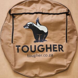 32” Wheel Cover Khaki Zippered Bin Logo