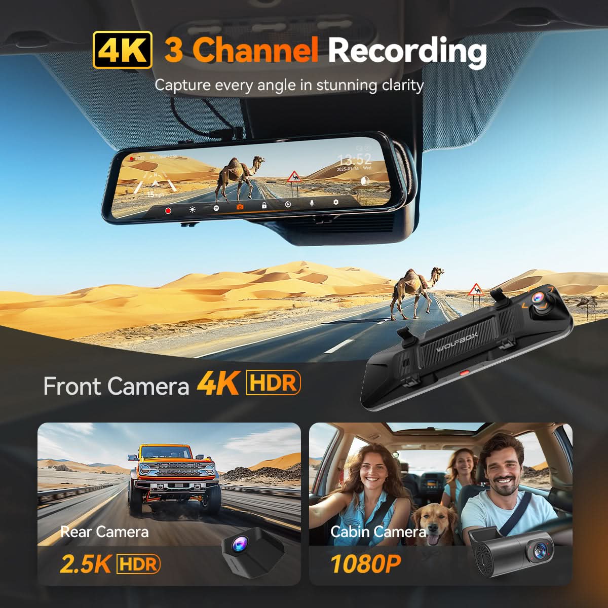 G900 TriPro Bumper Version 3 Channel Rearview Mirror - Image 4