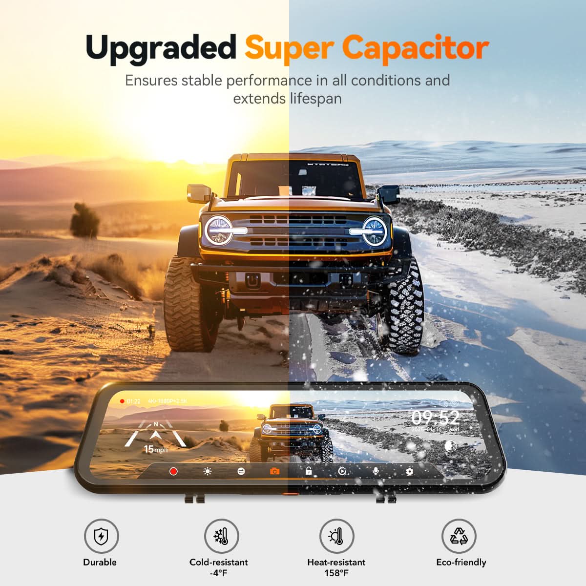 G900 TriPro Bumper Version 3 Channel Rearview Mirror - Image 3