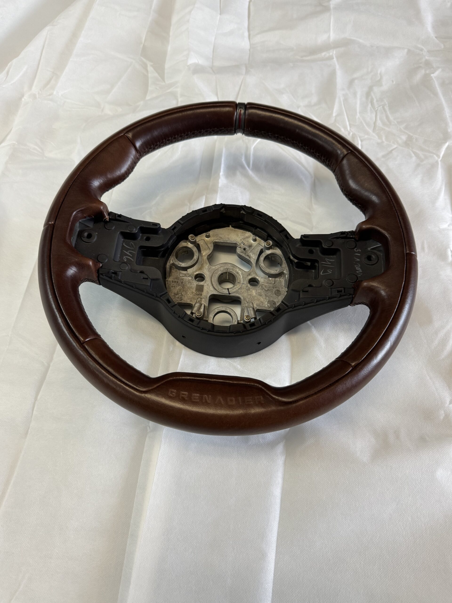 Customized Ineos Grenadier / Quartermaster Leather Steering Wheel