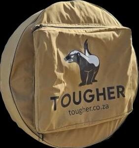 35” Wheel Cover Khaki Cubby Logo