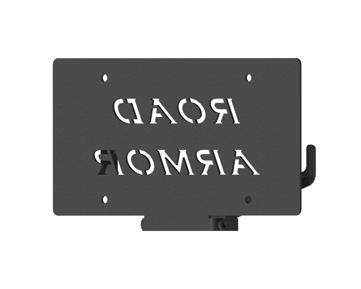 Common Bumper License Plate Mount | 1.5" Offset Fairlead - Texture Black