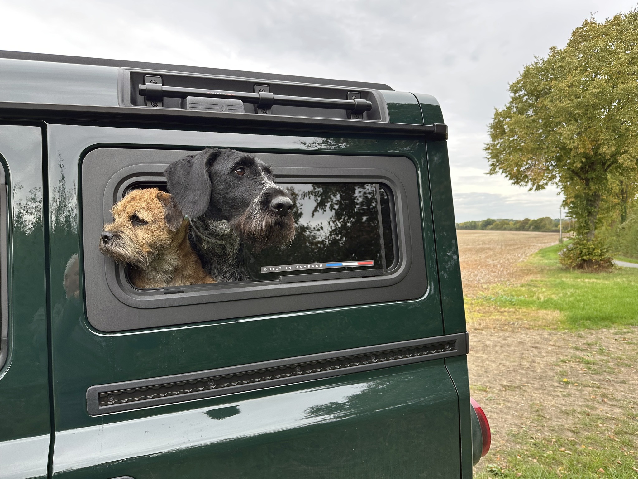 Sliding Cargo Area Window -Glass - Ineos Grenadier - Right Hand Side