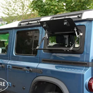 Fold Down Table / Window Guard Ineos Grenadier works with with Gull Wing windows, glass or aluminum version