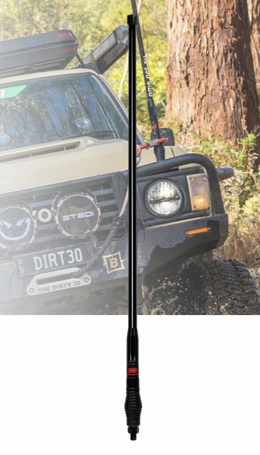 Heavy Duty GMRS Radome Antenna (6.6dBi Gain) - Black