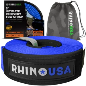 RECOVERY TOW STRAP 3INX30FT (BLUE)