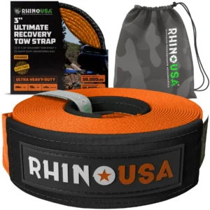 RECOVERY TOW STRAP 3INX30FT (ORANGE)