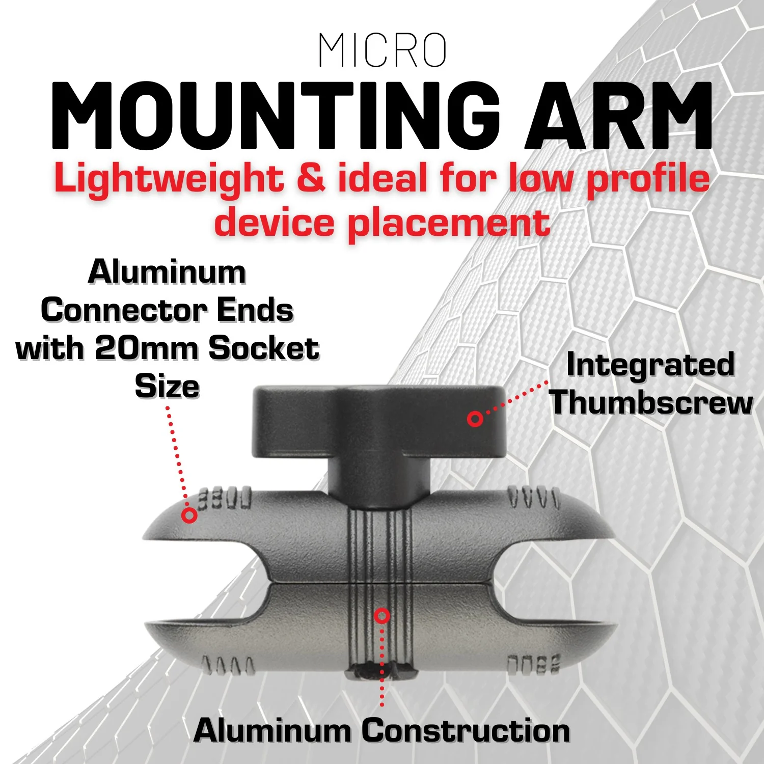 Carbon Fiber/Kevlar Hybrid Mount Arm - Matte Finish - Image 10