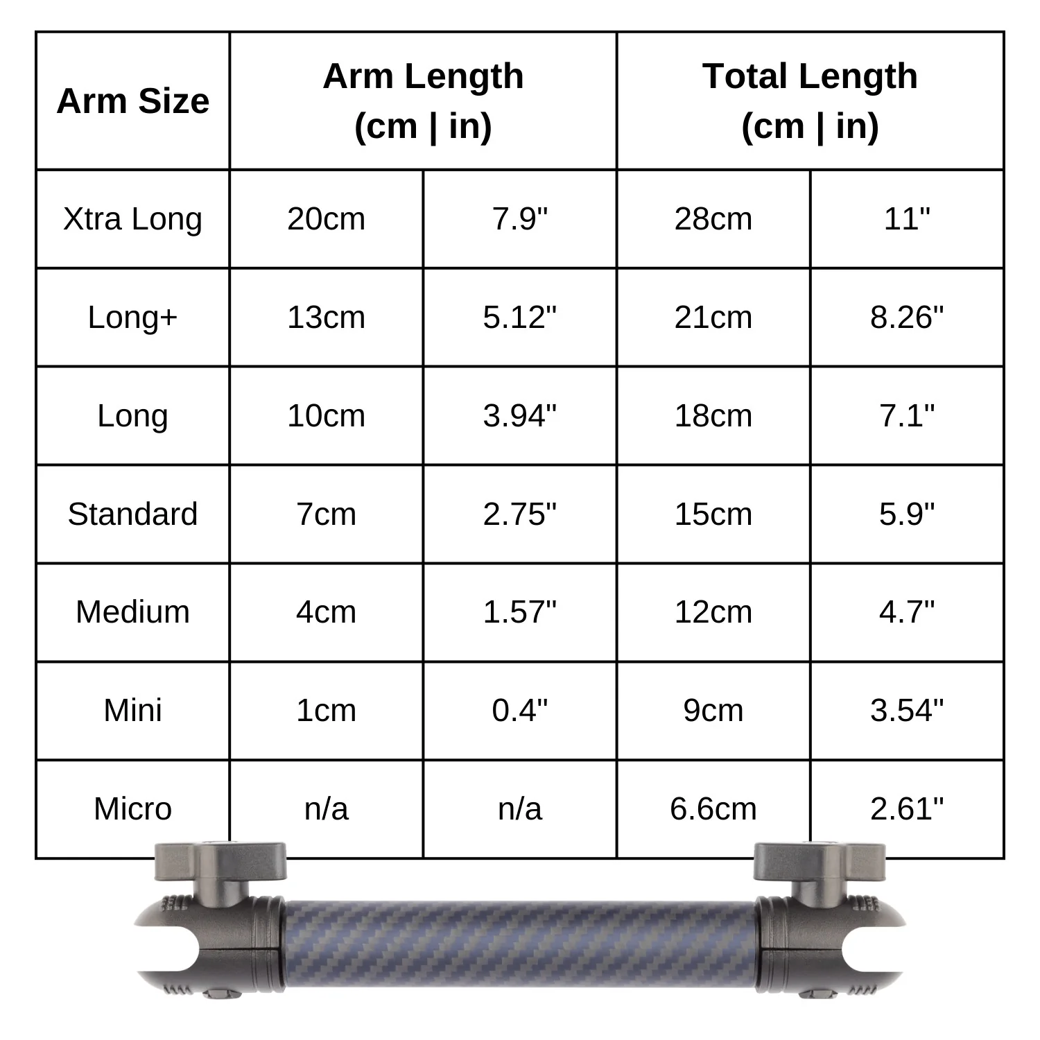 Carbon Fiber/Kevlar Hybrid Mount Arm - Matte Finish - Image 4