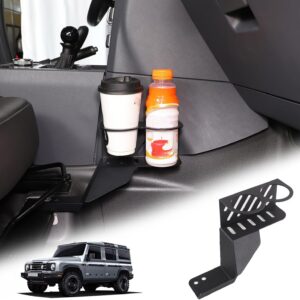 Under Seat Cup Holder Passenger Seat Expander Bracket Compatible with INEOS Grenadier/Quartermaster 2020-2025, Aluminum Alloy Side Console Cup Holder