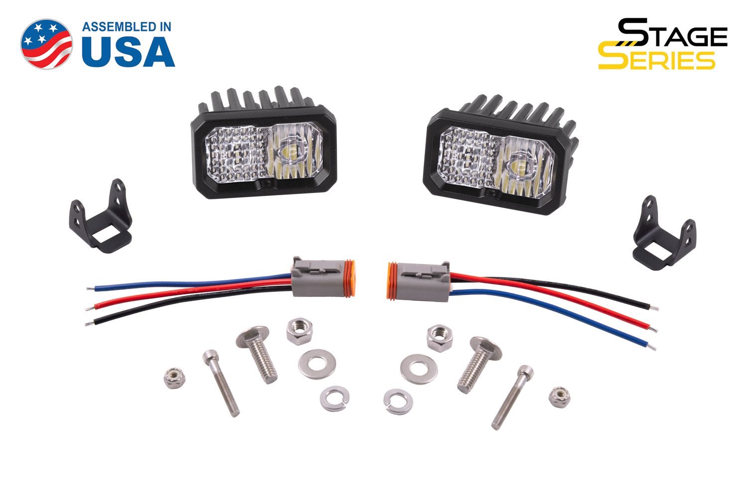 C2 1.0 SAE/DOT White Sport Flood Standard RBL LED Pod (pair) - Image 5