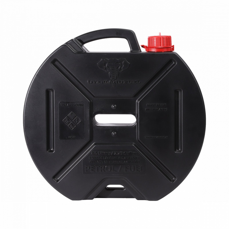 8.5 Liter / 2.25 US Gal Rounded Fuel Can - Black