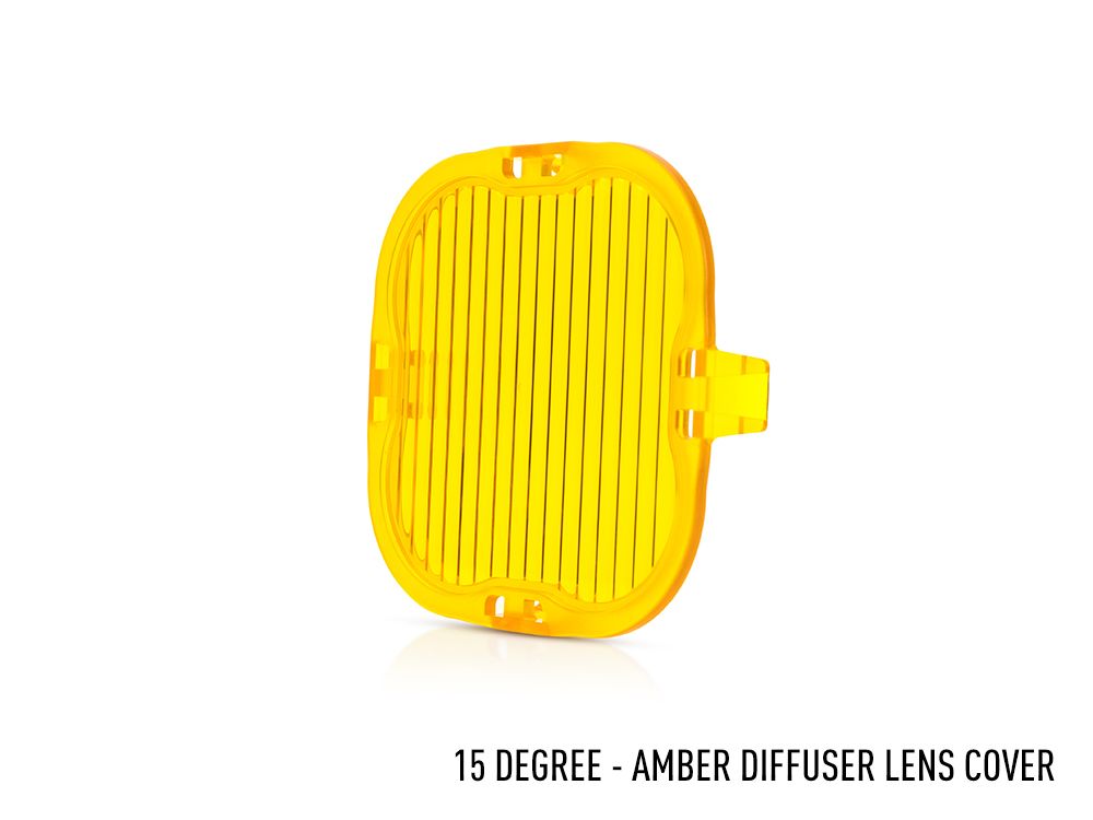 15° Half Reeded Lens - Amber