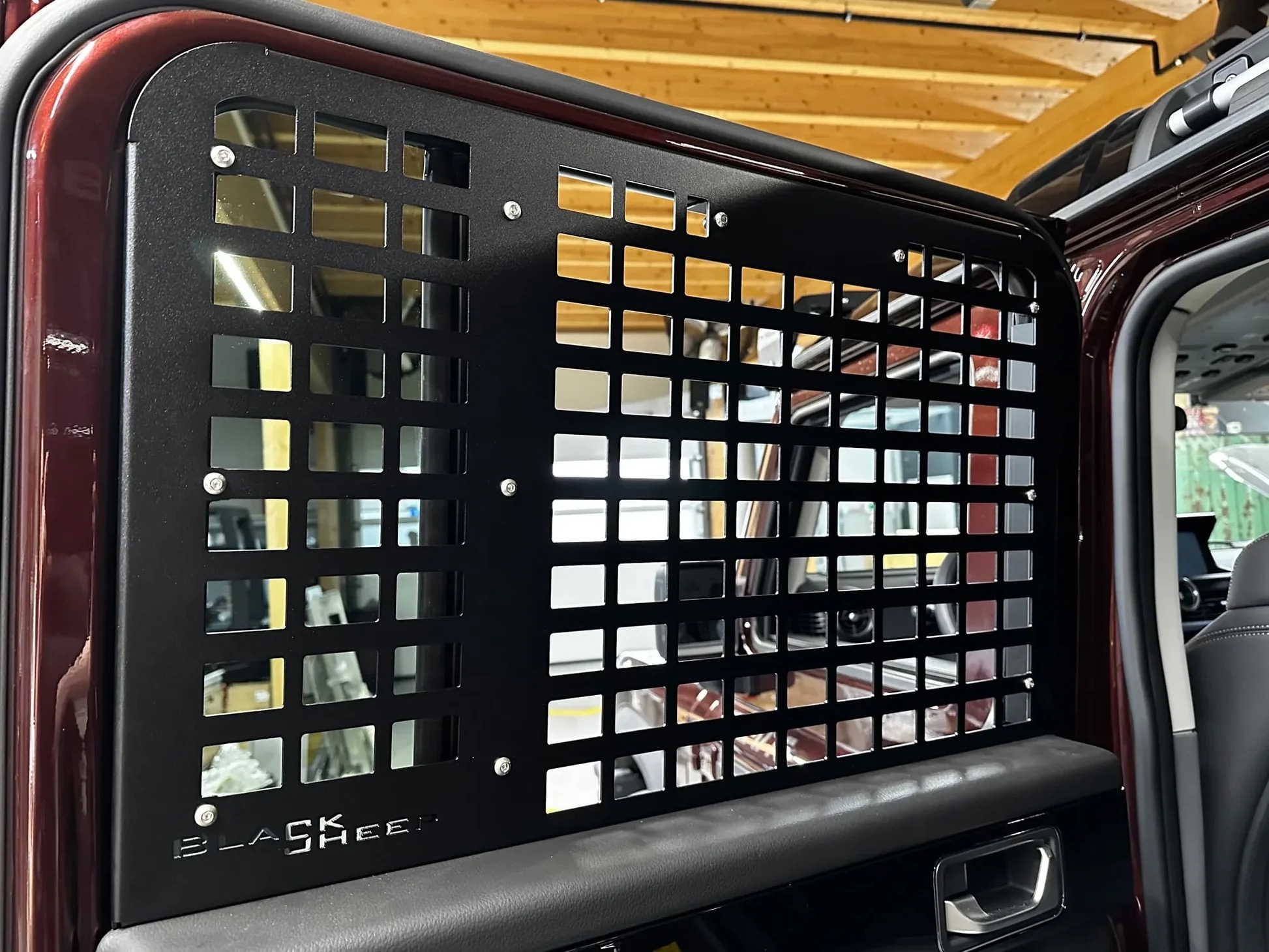Black Sheep Innovations Interior M.O.L.L.E. Side Door Window Left - Ineos Grenadier Drivers Side Rear Seat